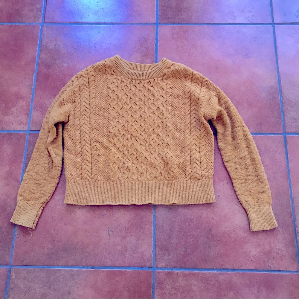 Target goldenrod yellow sweater